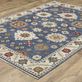 Balton Medium Blue Floral Medallion Area Rugs Thumbnail Image