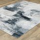 Burbale Machine Washable Stain Resistant Gray and Black Modern Abstract Area Rugs Thumbnail Image