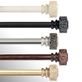 Waldron Decorative Curtain Rod Set with Filigree Leaf Finials Thumbnail Image