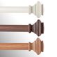 Delway Faux Wood Decorative Curtain Rod Set with Finials Thumbnail Image