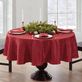 Dainty Poinsettia Holiday Round Tablecloth and Table Linens Thumbnail Image