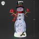 Swirl LED Lighted Cardinal Snowman Water Globe from Confetti Lites by Roman Thumbnail Image