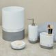 Silver Luxe White and Dark Gray Bath Accessories Thumbnail Image