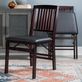 Vaughn Mission Style Upholstered Espresso Finished Wood Folding Chair Set Thumbnail Image