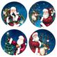 Santas Secret Christmas Dessert Plate Set of 4 Thumbnail Image