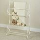 Anna Ivory Powder Coated Metal Blanket Towel Rack Floor Stand Thumbnail Image