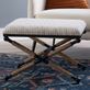 Daplyn Boho Style Upholstered Accent Stool Thumbnail Image