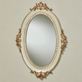 Palecia Ivory Traditional Oval Wall Mirror Thumbnail Image