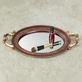 Palecia Burgundy Traditional Mirrored Vanity Tray Thumbnail Image