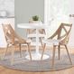 Sonia Farmhouse Style Openwork Back Wood Dining Chair Set of 2 Thumbnail Image