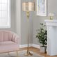 Rachael Gold Metal Floor Lamp with Laser Cut Shade Thumbnail Image