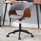 Avery Gray Upholstered Modern Office Desk Chair with Caster Wheels Thumbnail Image