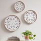 Maisie Weathered White Round Wood Medallion Wall Art Set of 3 Thumbnail Image