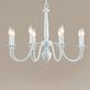 Amelia White Eight Light Candelabra Chandelier Hanging Ceiling Light by Martha Stewart Thumbnail Image