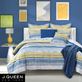 Seashore Blue and Yellow Striped Coastal Comforter Set Bedding from J Queen Bold Thumbnail Image