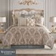 Lewiston Jacquard Woven Damask Comforter Set Luxury Bedding from Waterford Linens Thumbnail Image
