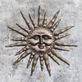 Dawns Light Hand Cast Antique Gold Indoor Outdoor Sun Face Wall Art Sculpture Thumbnail Image