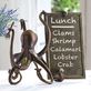 Octopus Chef Hand Cast Kitchen Dining Menu Board Thumbnail Image