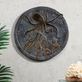 Octopus Hand Cast Outdoor Garden Wall Clock with Thermometer Thumbnail Image