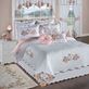 Lovington Floral White Woven Matelasse Luxury Coverlet Set Bedding Thumbnail Image