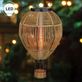 Hand Woven Extra Large Hot Air Balloon Outdoor Hanging Solar LED Lantern Thumbnail Image
