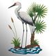 Crane Retreat Indoor Outdoor Metal Wall Art Thumbnail Image