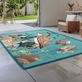 Coral Garden Guy Harvey Ocean Inspired Sea Turtle and Fish Stain Resistant Area Rugs Thumbnail Image
