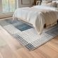 Gridlox Blue Geometric Linear Stain Resistant Area Rugs Thumbnail Image