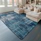 Simply Casual Blue Stain Resistant Abstract Area Rugs Thumbnail Image