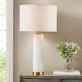 Keyara White Alabaster Column Table Lamp Thumbnail Image