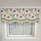 Laurier Watercolor Style Floral Layered Window Valance Thumbnail Image