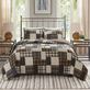 Timber Reversible Rustic Black and Brown Plaid Mini Quilt Set Bedding Thumbnail Image
