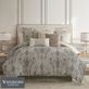 Brosna Gray Paisley Damask Comforter Set Luxury Bedding from Waterford Linens Thumbnail Image