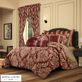 Lazia Red Damask Comforter Set Luxury Bedding from Royal Court Thumbnail Image