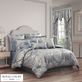 Lorenzo Soft Blue Damask Comforter Set Luxury Bedding from Royal Court Thumbnail Image
