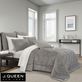 Everett Light Gray Plush Fleece Ribbed Comforter Set Bedding by J Queen New York Thumbnail Image