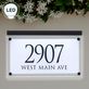 Frosted Crystal LED Lighted House Number Address Wall Sign Plaque Thumbnail Image
