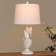 Island Tropics Antique White Palm Leaf Frond Table Lamp Thumbnail Image