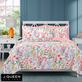 Tallulah Watercolor Style Coral and Pink Floral Quilt Set Bedding by J Queen Bold Thumbnail Image