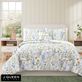 Tallulah II Watercolor Style Blue Floral Quilt Set Bedding by J Queen Bold Thumbnail Image