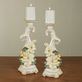 Sweet Magnolia Ivory Floral Candleholder Pair Thumbnail Image
