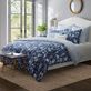 Branch Toile Blue Floral Nature Botanical 7 pc Comforter Bed Set by Laura Ashley Thumbnail Image