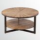 Chelsea Natural Hued Handcrafted Mango Wood Round Coffee Table Thumbnail Image