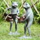 Frog with Watering Can or Planter Outdoor Garden Sculptures Thumbnail Image