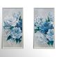 Roses en Bleu Blue and Gray Floral Framed Print Wall Art Thumbnail Image