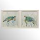 Sea Turtle Swim Watercolor Style Framed Print Wall Art Thumbnail Image