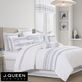Bayside Embroidered Stripe Off White Coastal Comforter Set Bedding by J Queen New York Thumbnail Image