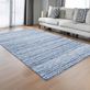 Ellie Blue Tonal Stripe Hand Tufted Wool Viscose Area Rugs Thumbnail Image