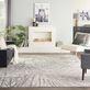 Ulani Ivory Gray and Black Modern Tropical Palm Leaf Area Rugs Thumbnail Image