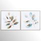 Blair Watercolor Style Abstract Leaf Canvas Wall Art Set Thumbnail Image